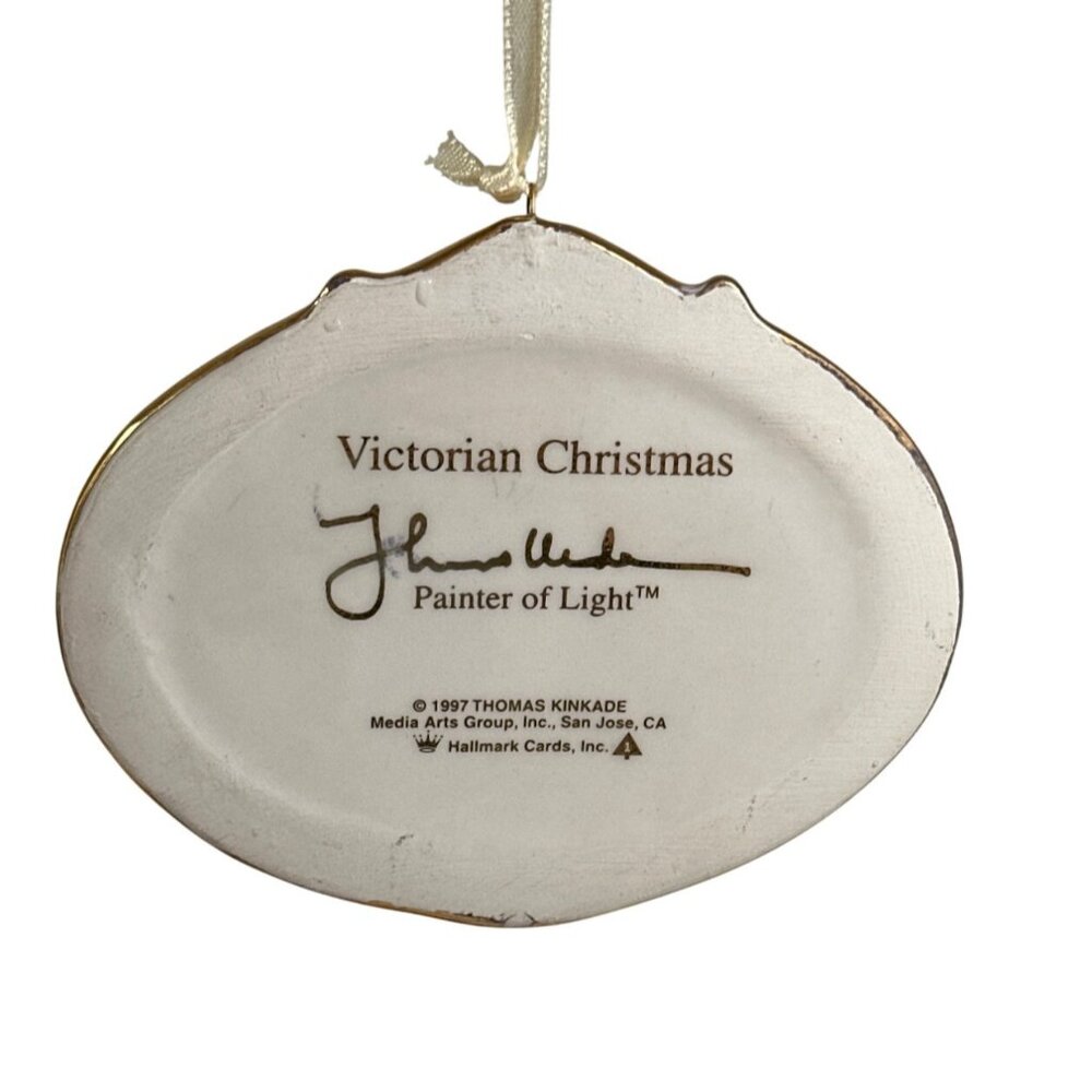 VNTG Thomas Kinkade Victorian Christmas 1997 Hallmark Keepsake Ornament - Picture 2 of 5